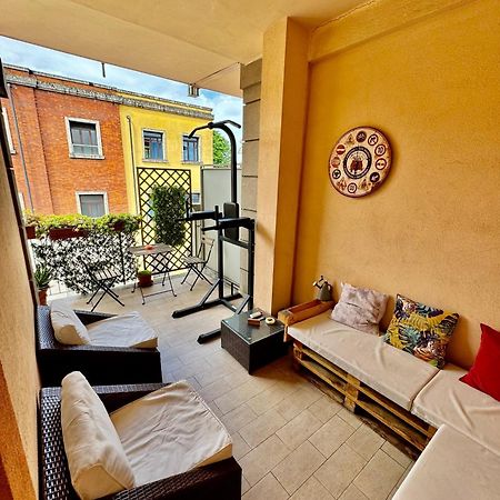 Rooftop big Terrace fiera MIlano/Portello Buitenkant foto
